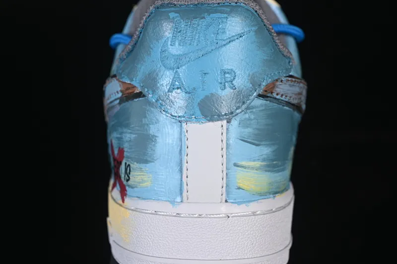 All categories Nk Air Force 1 Air Force series Nk Air Force 1 Low Air Force low-top Nike Air Force 1'07 Low "Mist Blue Hero" Hand-painted graffiti Mist Blue Hero Air Force 1 low-top casual sneakers ZG0088-228